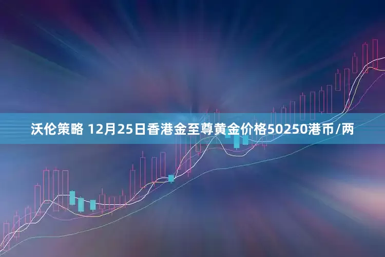 沃伦策略 12月25日香港金至尊黄金价格50250港币/两
